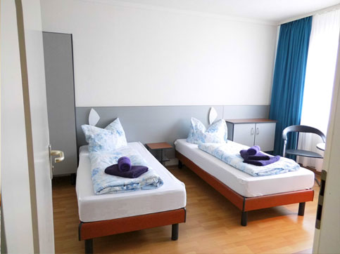 Doppelzimmer im Gästehaus des Belo